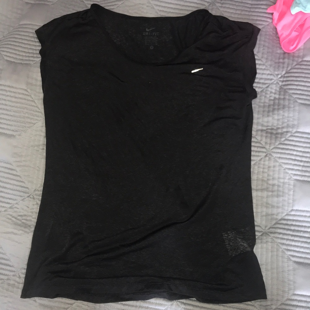 Semi see through nike top